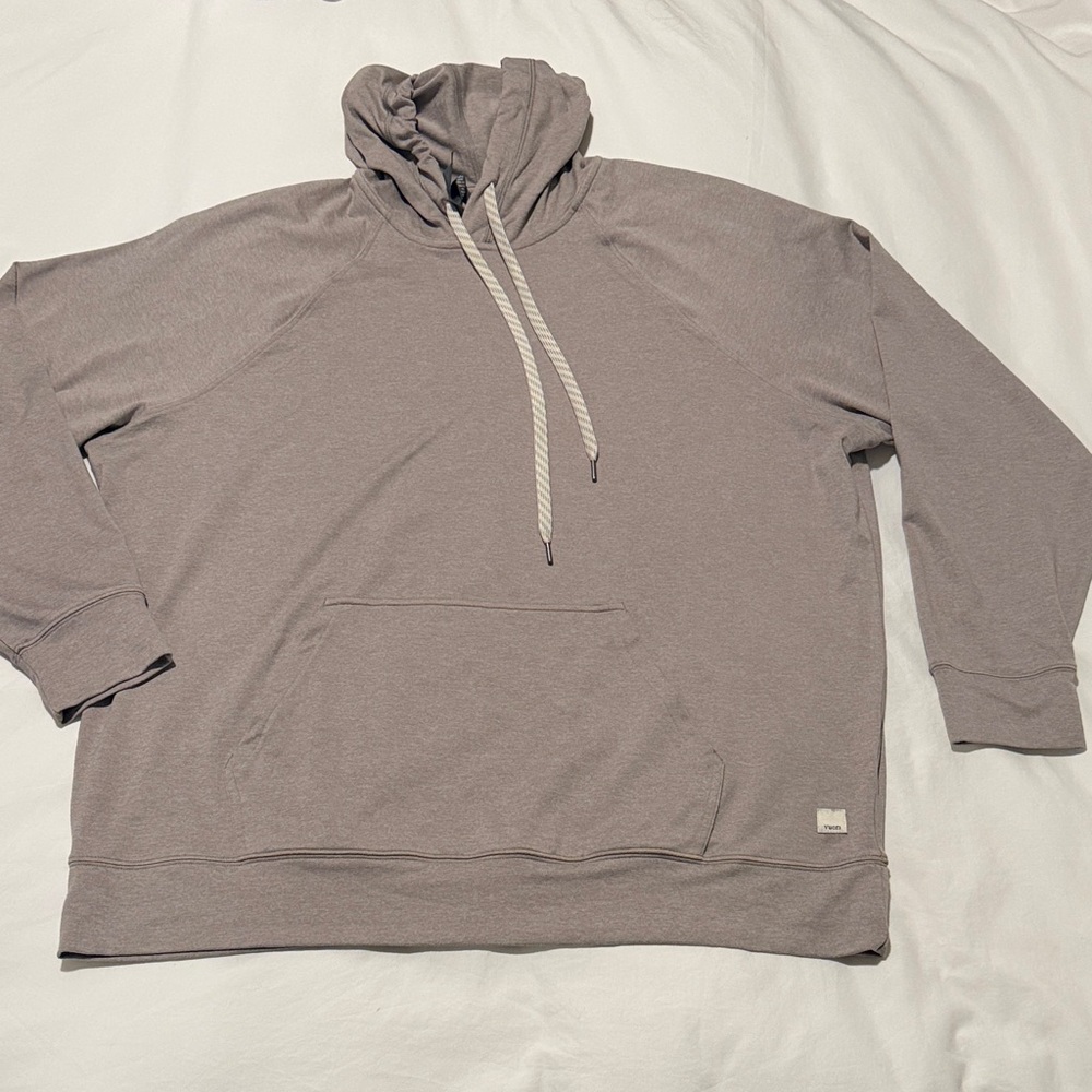 Vuori Beige Oversized Hoodie Size Small